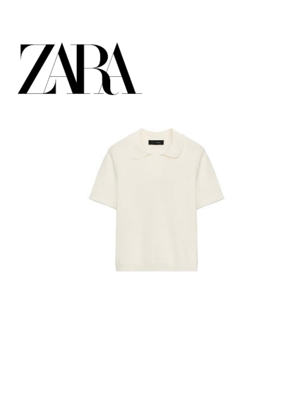 Zara Short-Sleeve Polo Shirt